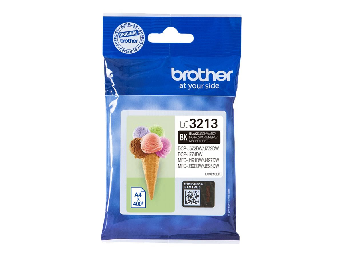 BROTHER LC3213BK Tintenpatrone Vorderansicht