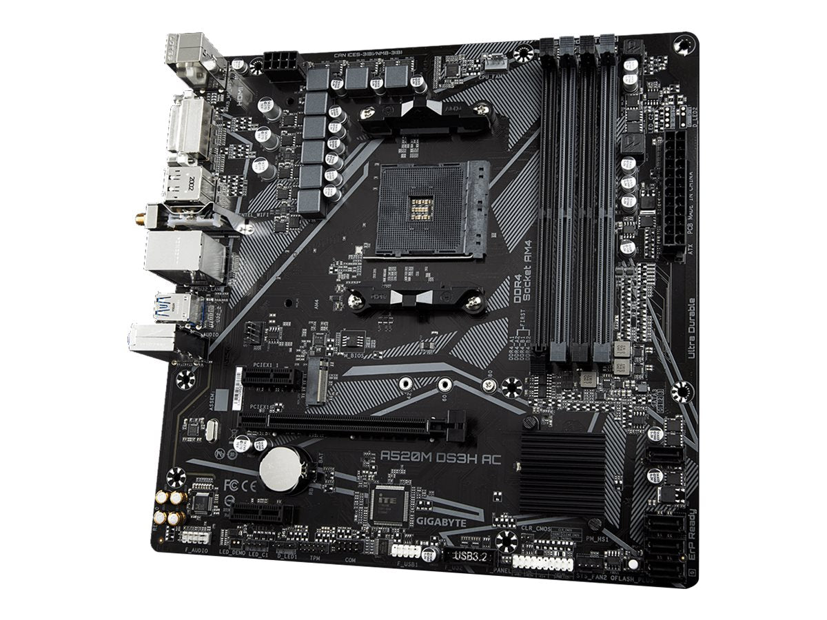 GIGABYTE A520M DS3H AC Motherboard Verpackung