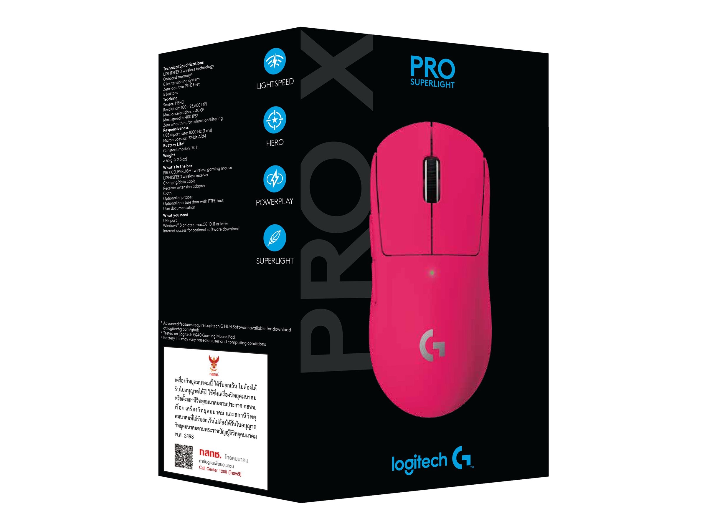 LOGITECH G PRO X SUPERLIGHT Gaming Maus Verpackung