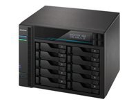 ASUSTOR AS6510T 10 Bay NAS Intel ATOM C3538 8GB DDR4 10GbE x2 2.5GbE x2 USB 3.2 Gen-1 x2 M.2 SSD 2280/2260/2242 SATA/PCIe SSD x2
