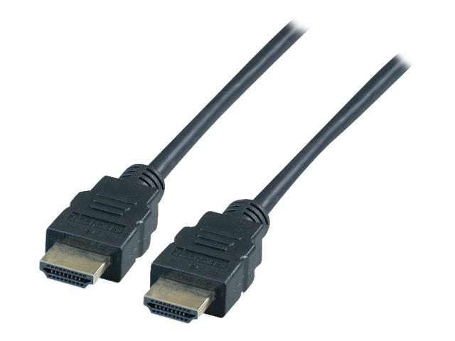 EFB HighSpeed HDMI Kabel mit Ethernet 4K30Hz A-A St-St 3m schwarz - Vorderansicht