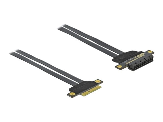 DELOCK Riser Karte PCI Express x4 zu x4 mit flexiblem Kabel - Vorderansicht