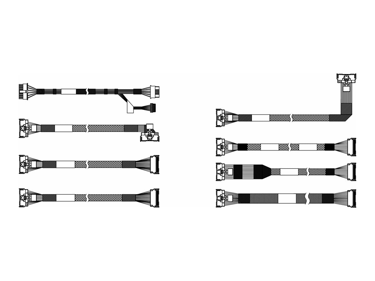 LENOVO ISG ThinkSystem SR630 V3 Gen5 AnyBay Backplane NVMe Cable Kit - Vorderansicht