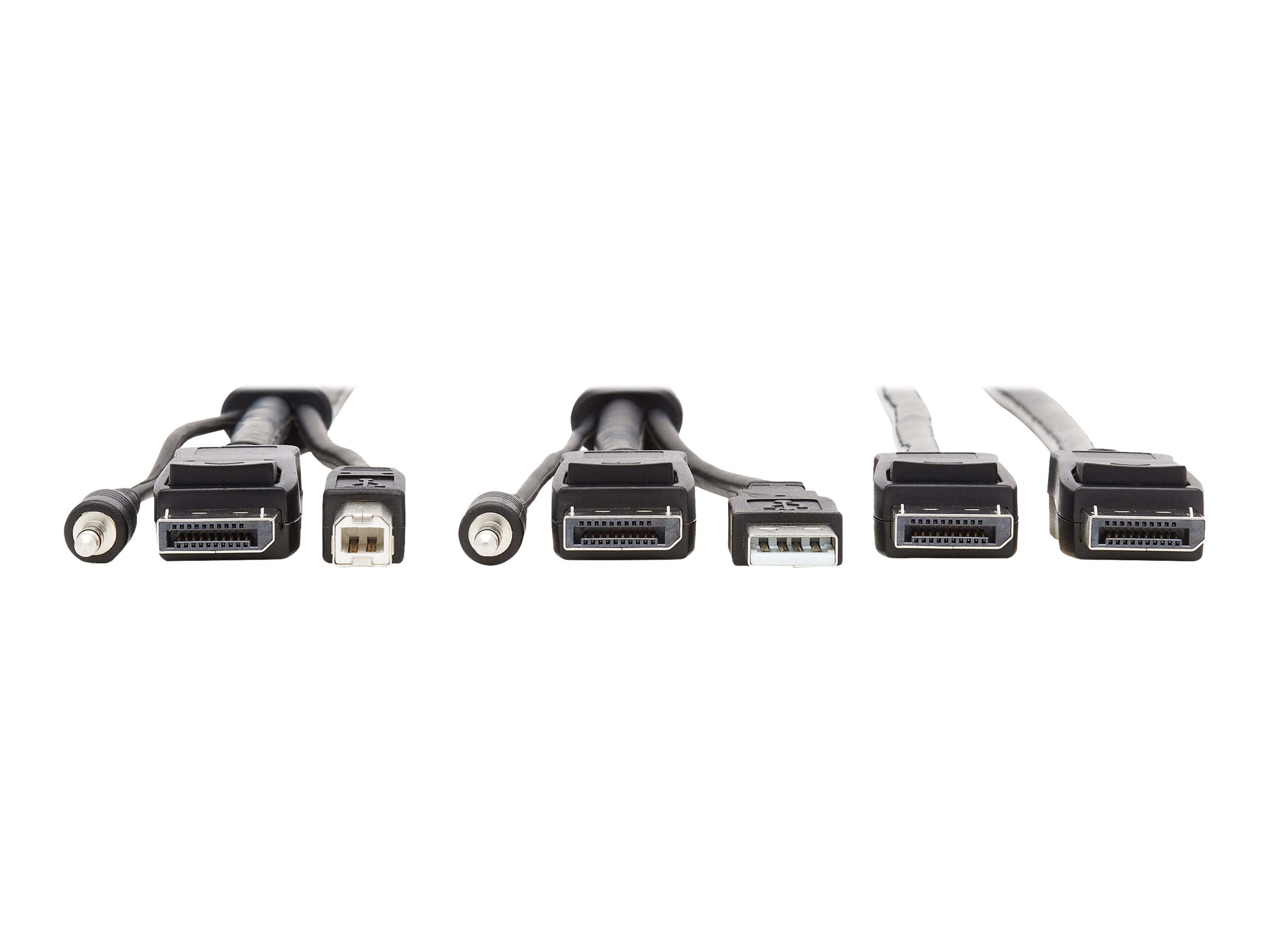 EATON TRIPPLITE Dual DisplayPort KVM Cable Kit - Detailansicht der Anschlüsse