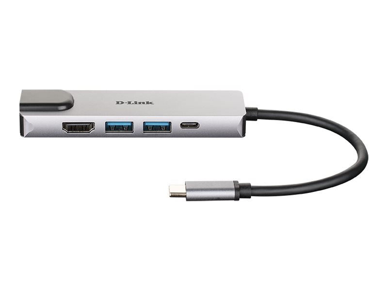 D-LINK DUB-M520 5-In-1 USB-C Hub Anschlussmöglichkeiten