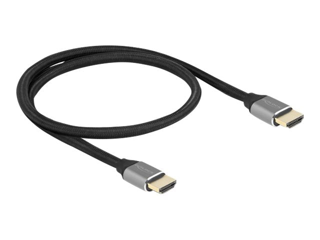 DELOCK Ultra High Speed HDMI Kabel 48 Gbps 8K 60Hz grau 0,5m - Vorderansicht