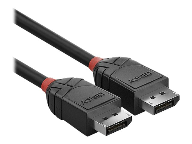 LINDY 0.5m DisplayPort 1.2 Kabel Black Line - Detailansicht