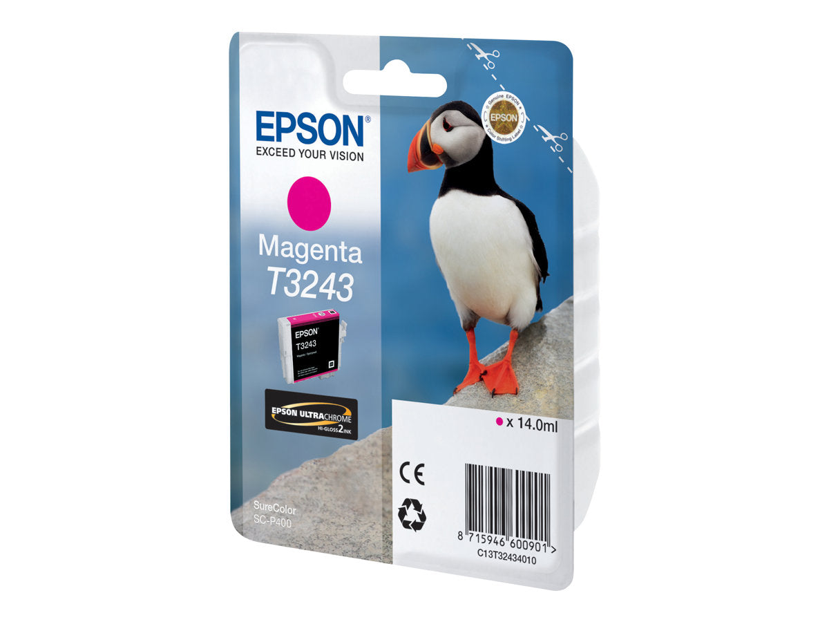 EPSON 5LB T3243 Magenta Tintenpatrone Verpackung
