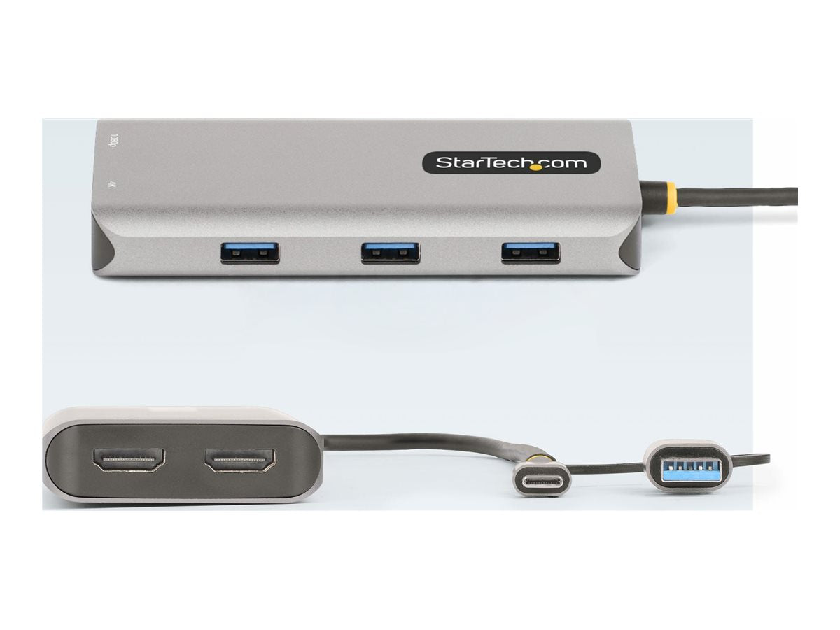 Anschlussmöglichkeiten des STARTECH.COM USB-C and USB-A Multiport Adapter