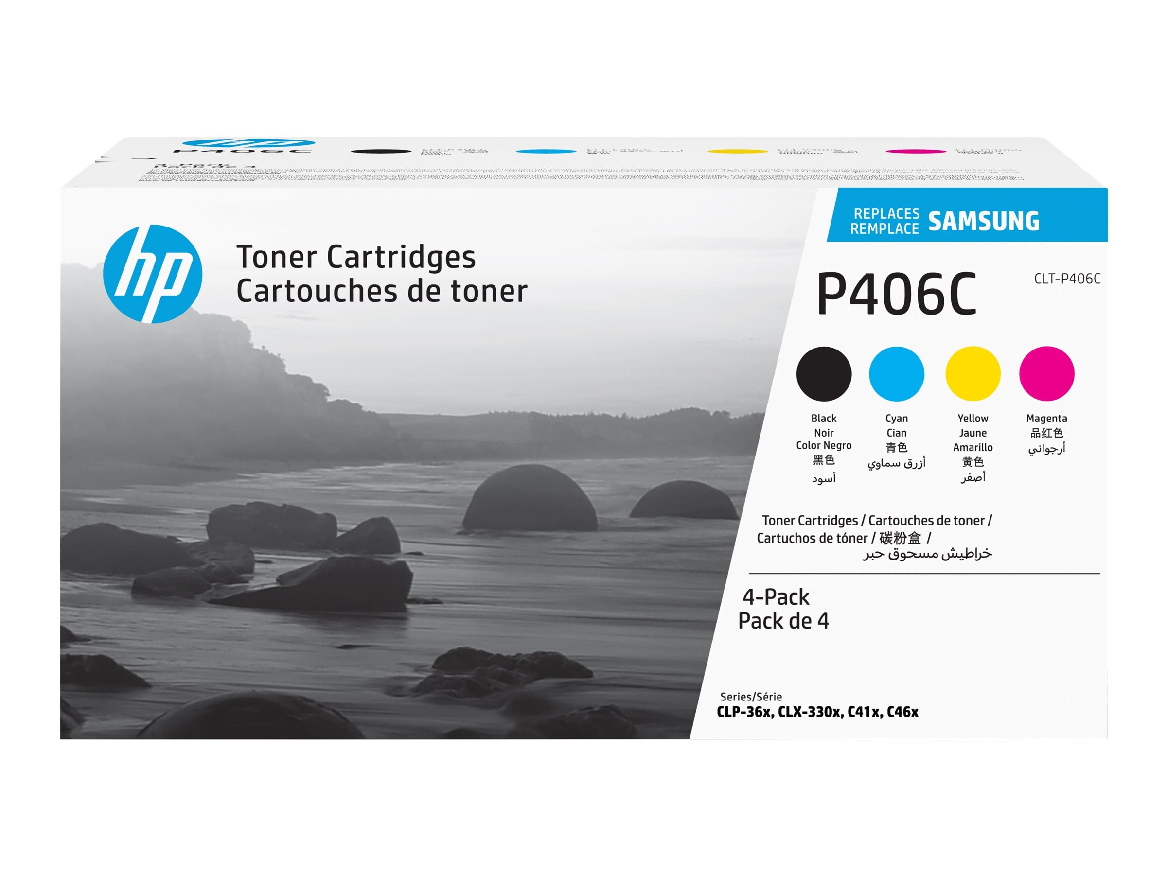 SAMSUNG original Toner cartridge LT-P406 4-pk SU375A Vorderansicht