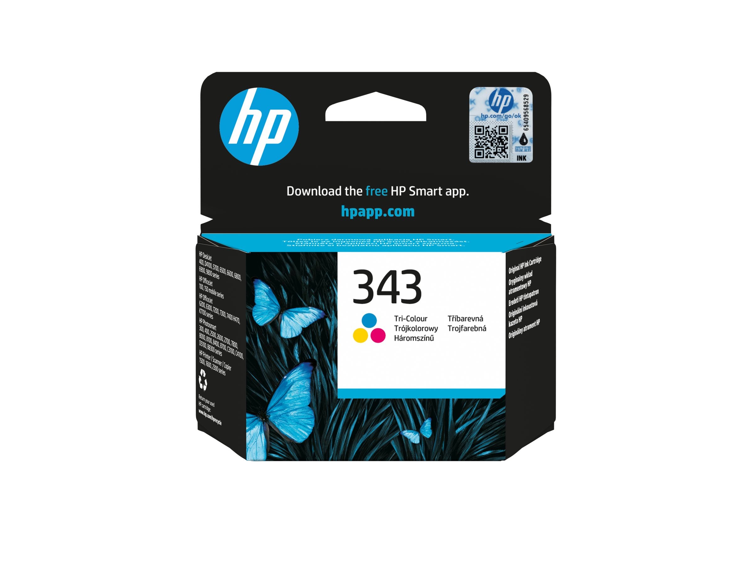 HP 343 Tintenpatrone C8766EE UUS Vorderansicht