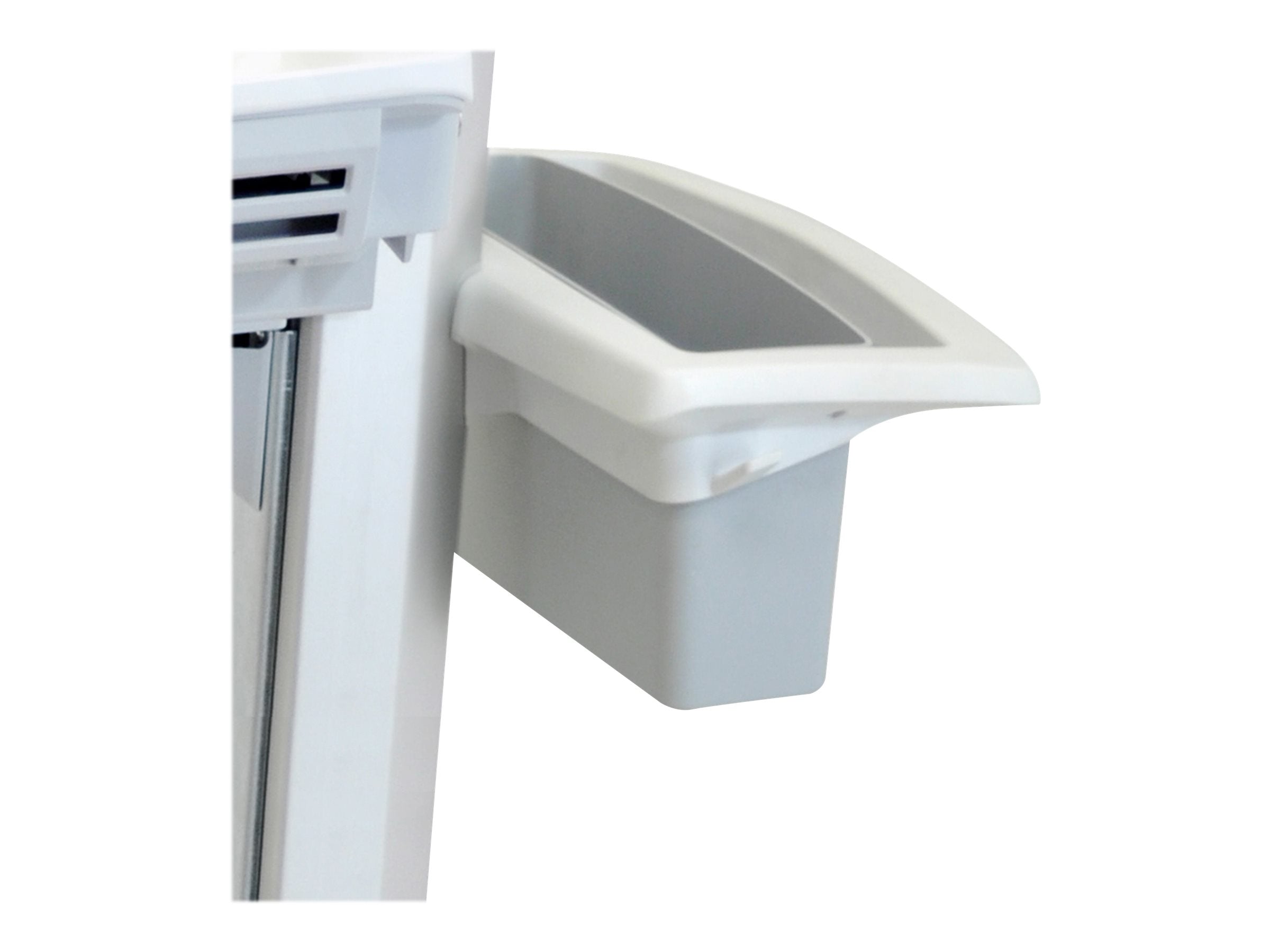 Vorderansicht des ERGOTRON SV40 Sets mit Korb und Griff