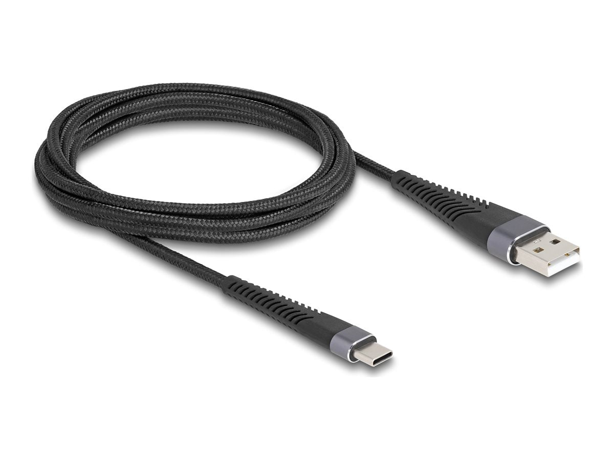DELOCK USB 2.0 Kabel USB Typ-A Stecker zu USB Type-C Stecker Vorderansicht