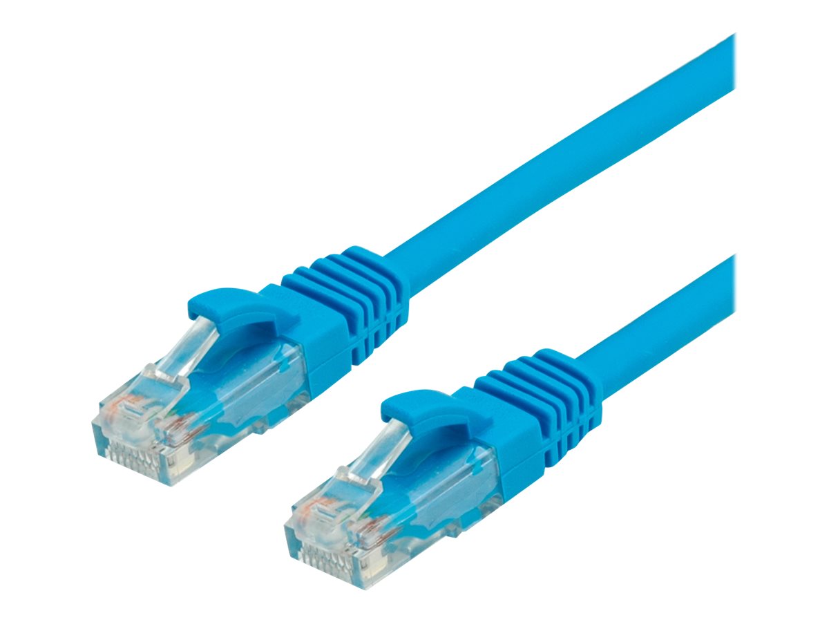 VALUE Patchkabel Kat.6 Class E UTP LSOH blau 3m Vorderansicht