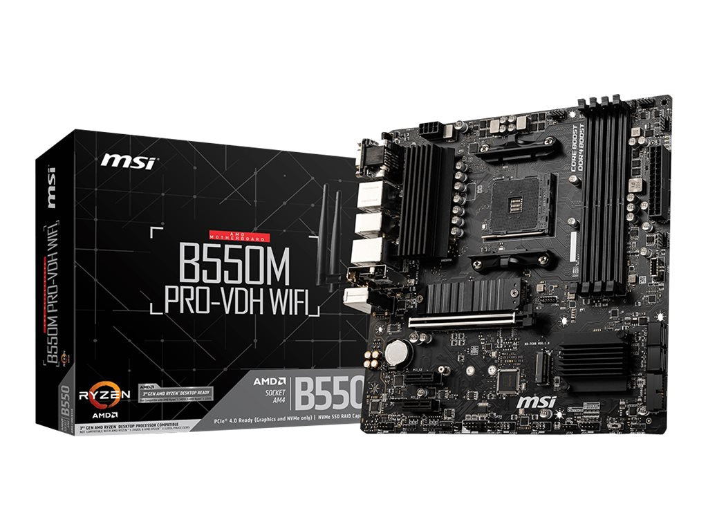 MSI B550M PRO-VDH WIFI M-ATX Motherboard Verpackung