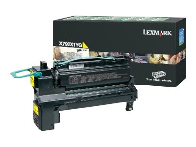 LEXMARK X792 Toner gelb Standardkapazität Vorderansicht
