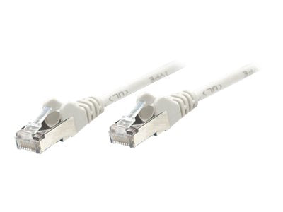 INTELLINET Netzwerkkabel Cat5e 7,5m Grau Vorderansicht