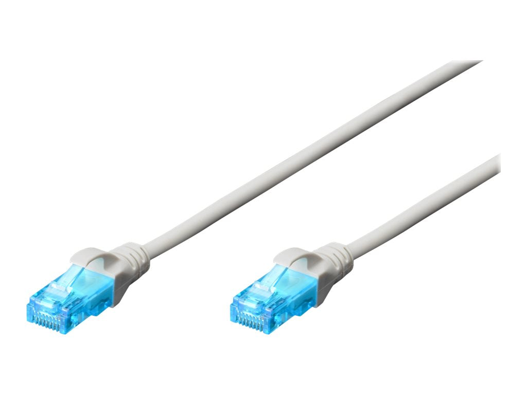 DIGITUS CAT 5e U-UTP Patchkabel 1m Weiß - Vorderansicht
