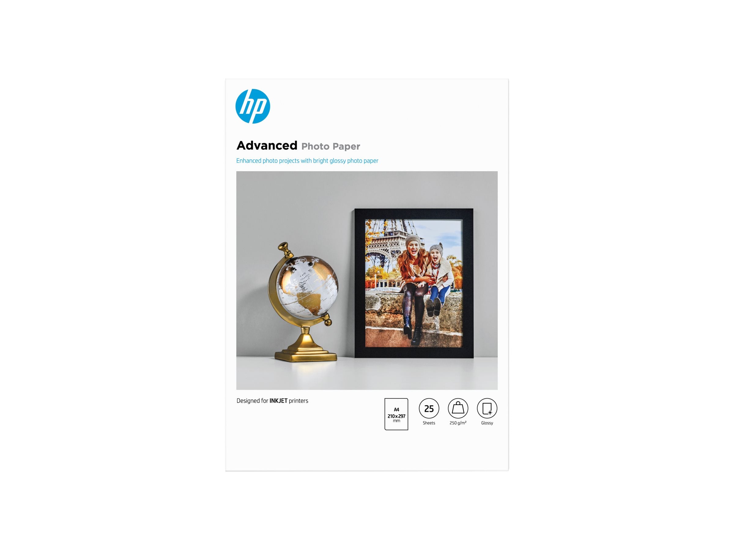 HP Q5456A Advanced glossy photo paper im Einsatz