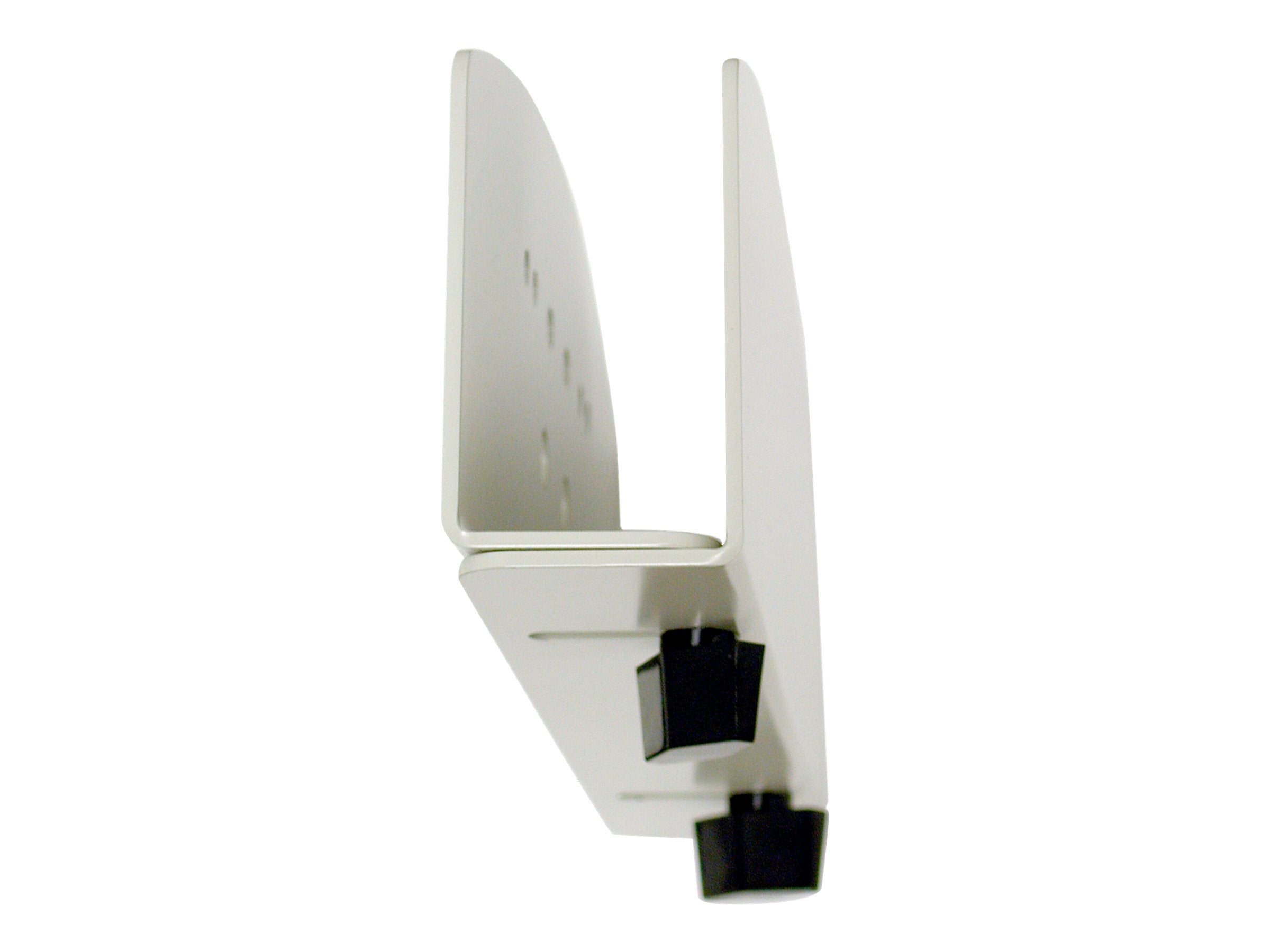Vorderansicht des ERGOTRON CPU-Halters klein weiss