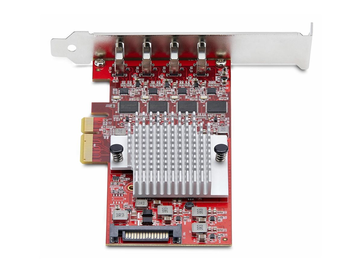 STARTECH.COM 4-Port USB-C 10Gbps PCIe Karte 4x Separate USB 3.2 Kontroller PCI Express 3.0 Standardprofil Bugel TAA