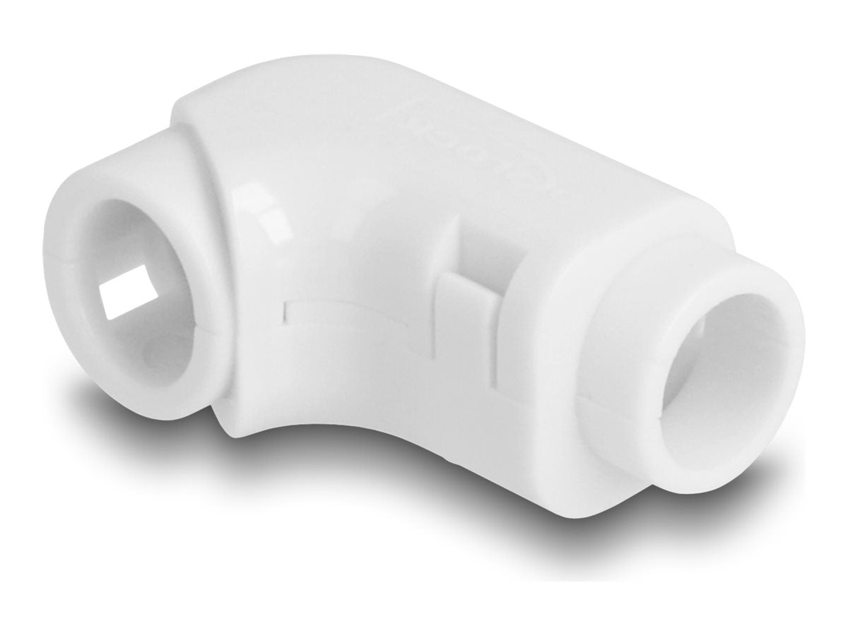 DELOCK Kabel Clips zum Abwinkeln 8 Stuck weiss