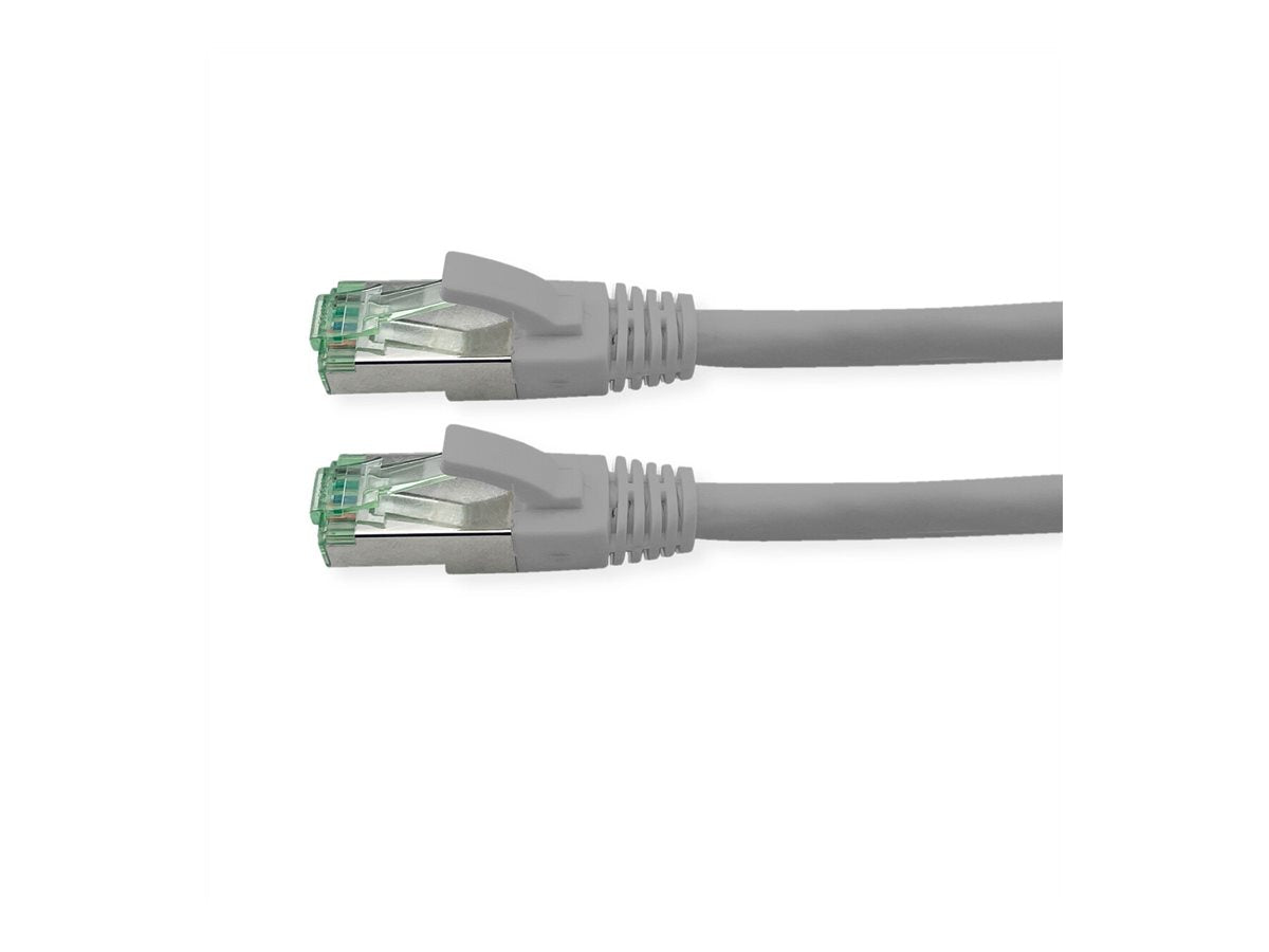 ROLINE RM Patchkabel Kat.6A S/FTP PiMF grau 0,3m Verpackung