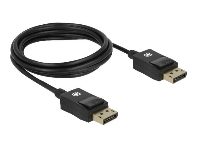 DELOCK Koaxiales DisplayPort Kabel 8K 60 Hz 2 m - Vorderansicht