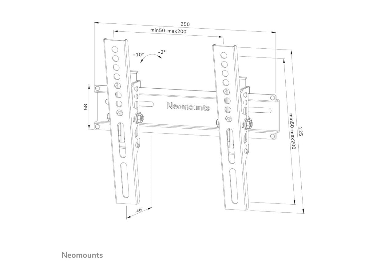 NEOMOUNTS Screen Wall Mount Montageansicht