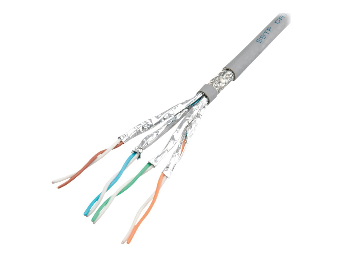 ROLINE S/FTP-PiMF-Kabel Kat.7 Class F Massivdraht AWG23 100m - Vorderansicht
