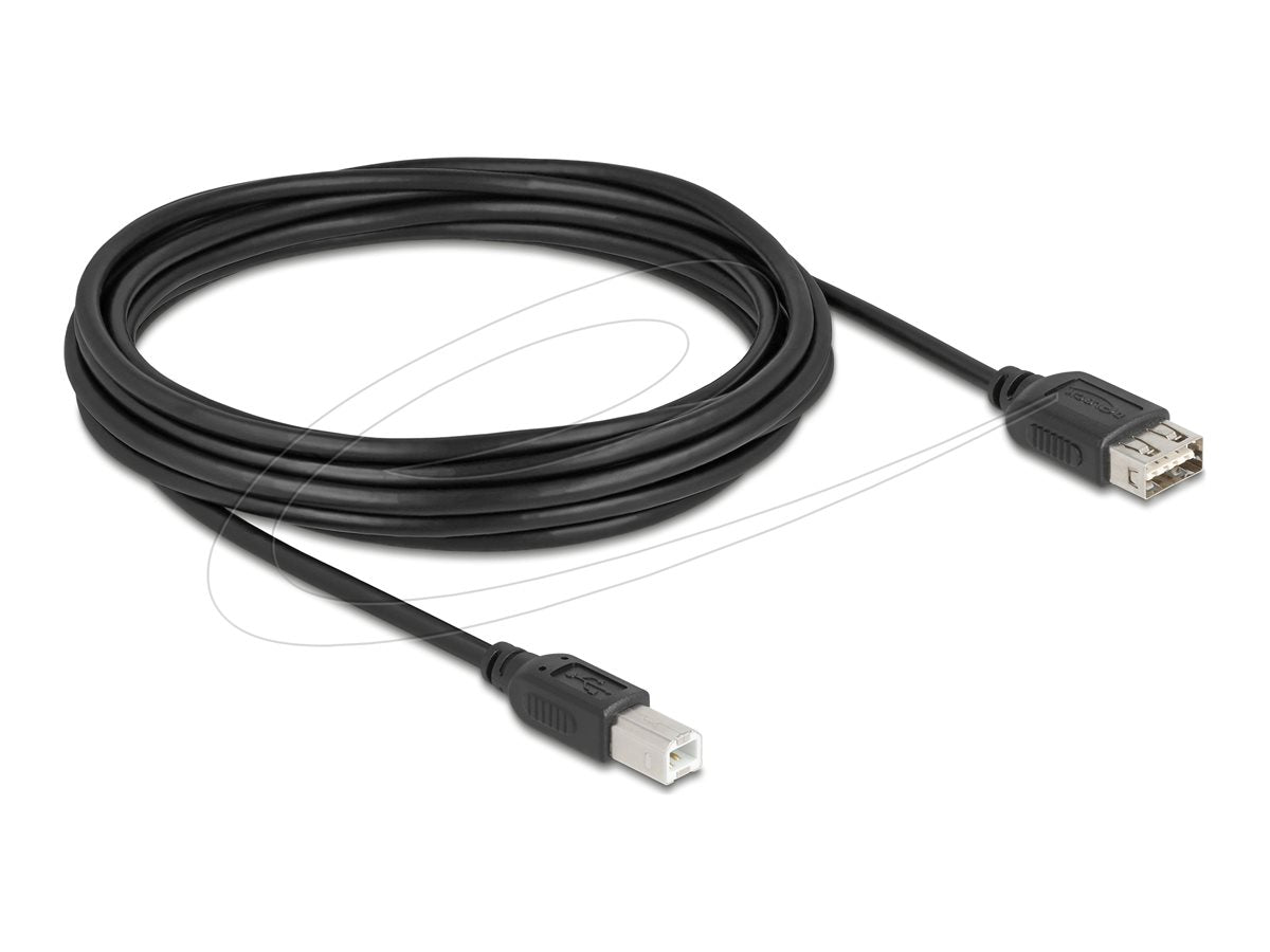 DELOCK USB 2.0 Kabel USB Typ-B Stecker zu EASY USB Typ-A Buchse 5m - Vorderansicht