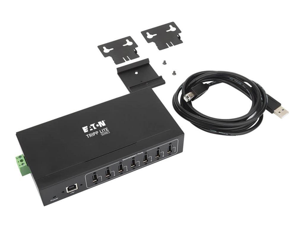 EATON TRIPPLITE USB 2.0 Hub Industrial 7-Port Vorderansicht