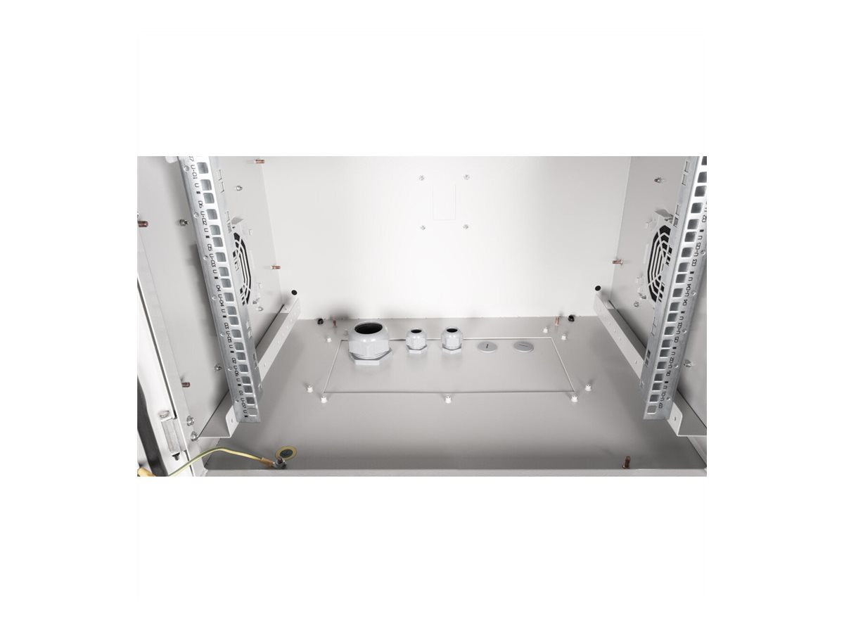 ROLINE Wandgehäuse Pro 48,26cm 19Zoll 7 HE 600x450 BxT IP55 outdoor grau - Verpackung