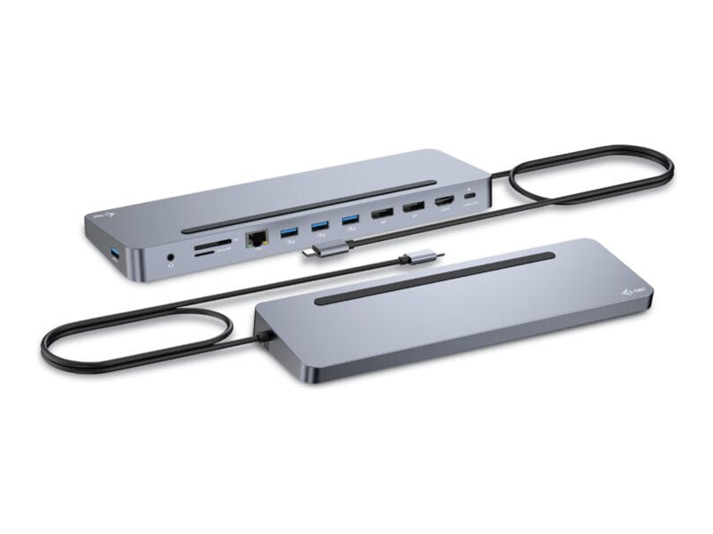 I-TEC USB-C Metal Ergonomic 4K 3x Display Docking Station Vorderansicht