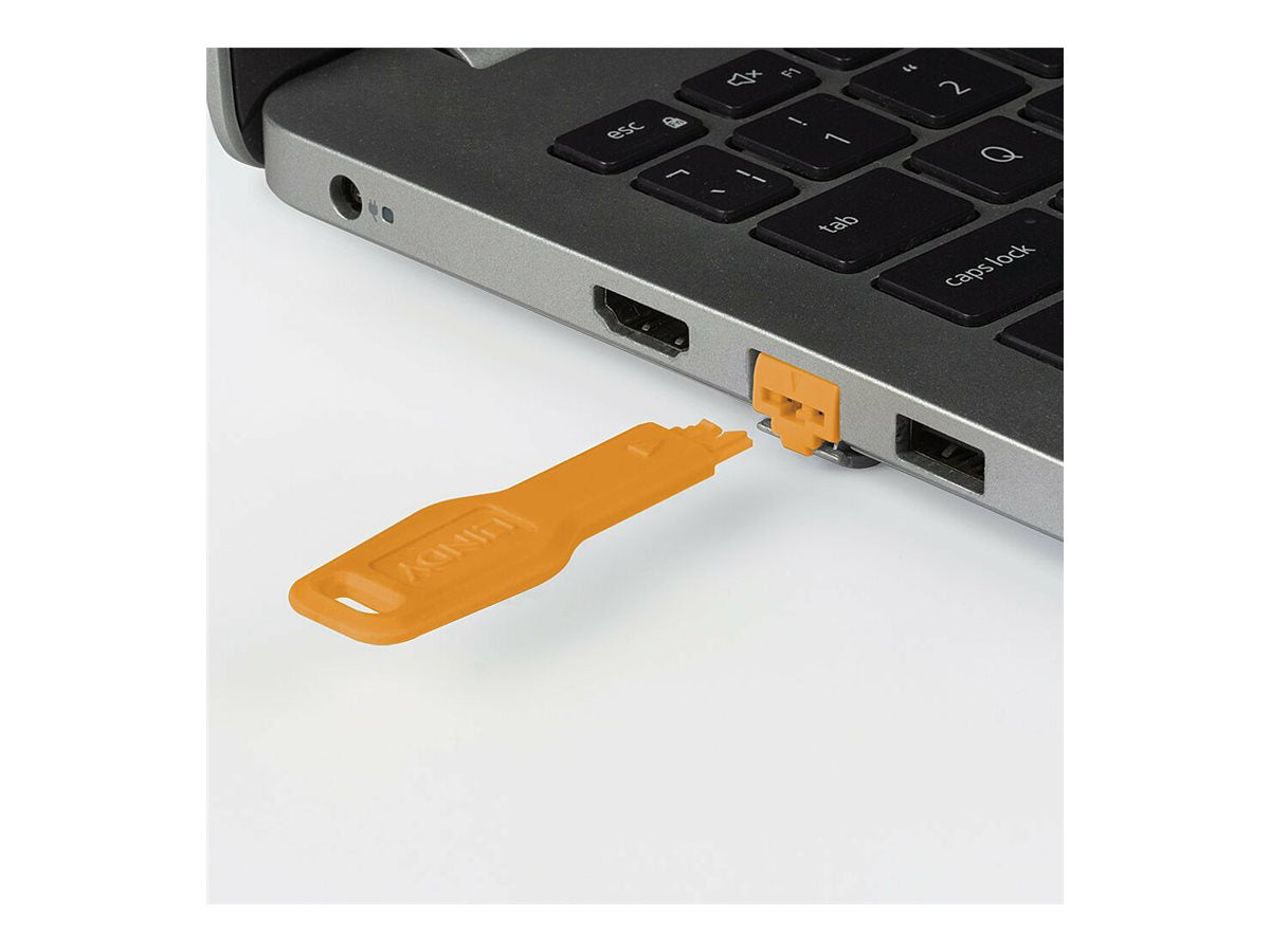 LINDY Schlussel für RJ45 Port Schloss Orange - Vorderansicht