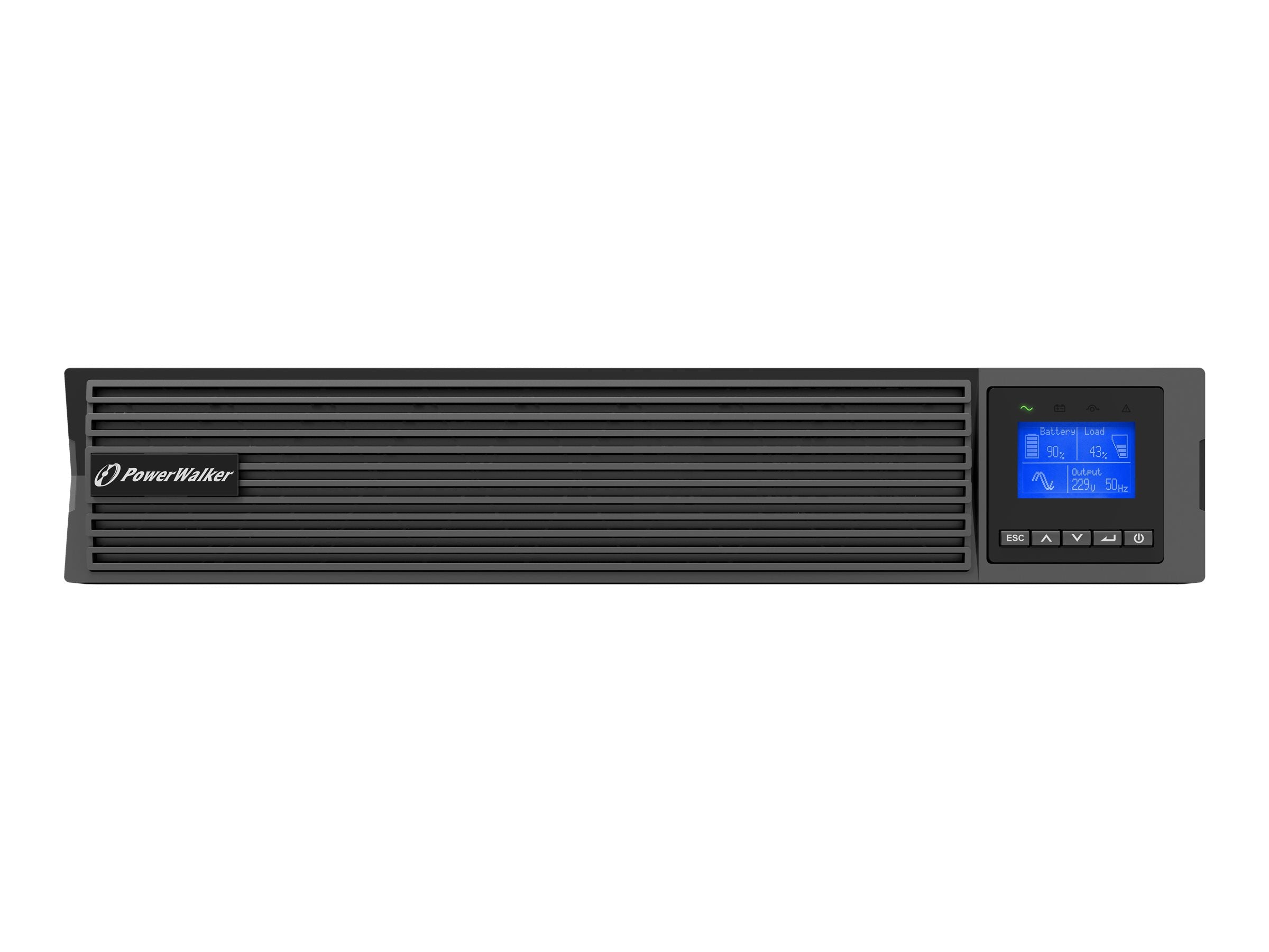 Seitenansicht der BLUEWALKER VFI 3000 ICR IoT 3000VA/3000W Online USV
