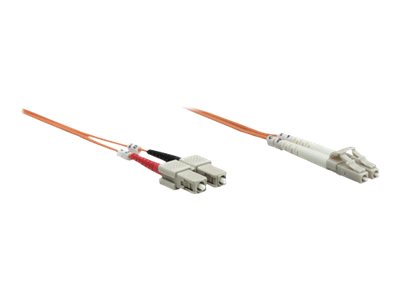 INTELLINET LWL Kabel LC/SC OM2 1m orange 50/125um Duplex Multimode Anschluss