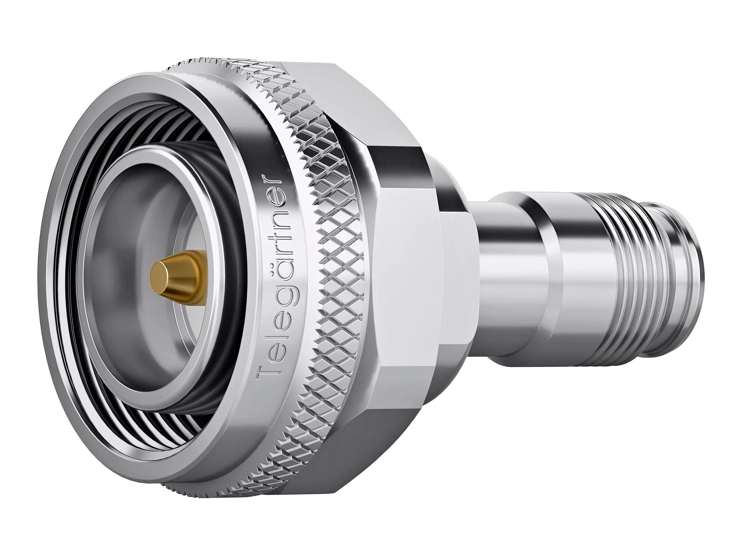 PUC TELEGÄRTNER Adapter 4.3-10 - NEX10 m-f Screw Adapter - Vorderansicht