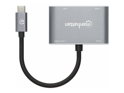 MANHATTAN USB-C 4-in-1 Konverter Seitenansicht