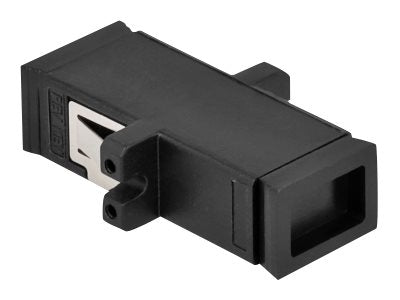 DELOCK LWL Kupplung MTRJ Buchse zu MTRJ Buchse schwarz - Vorderansicht