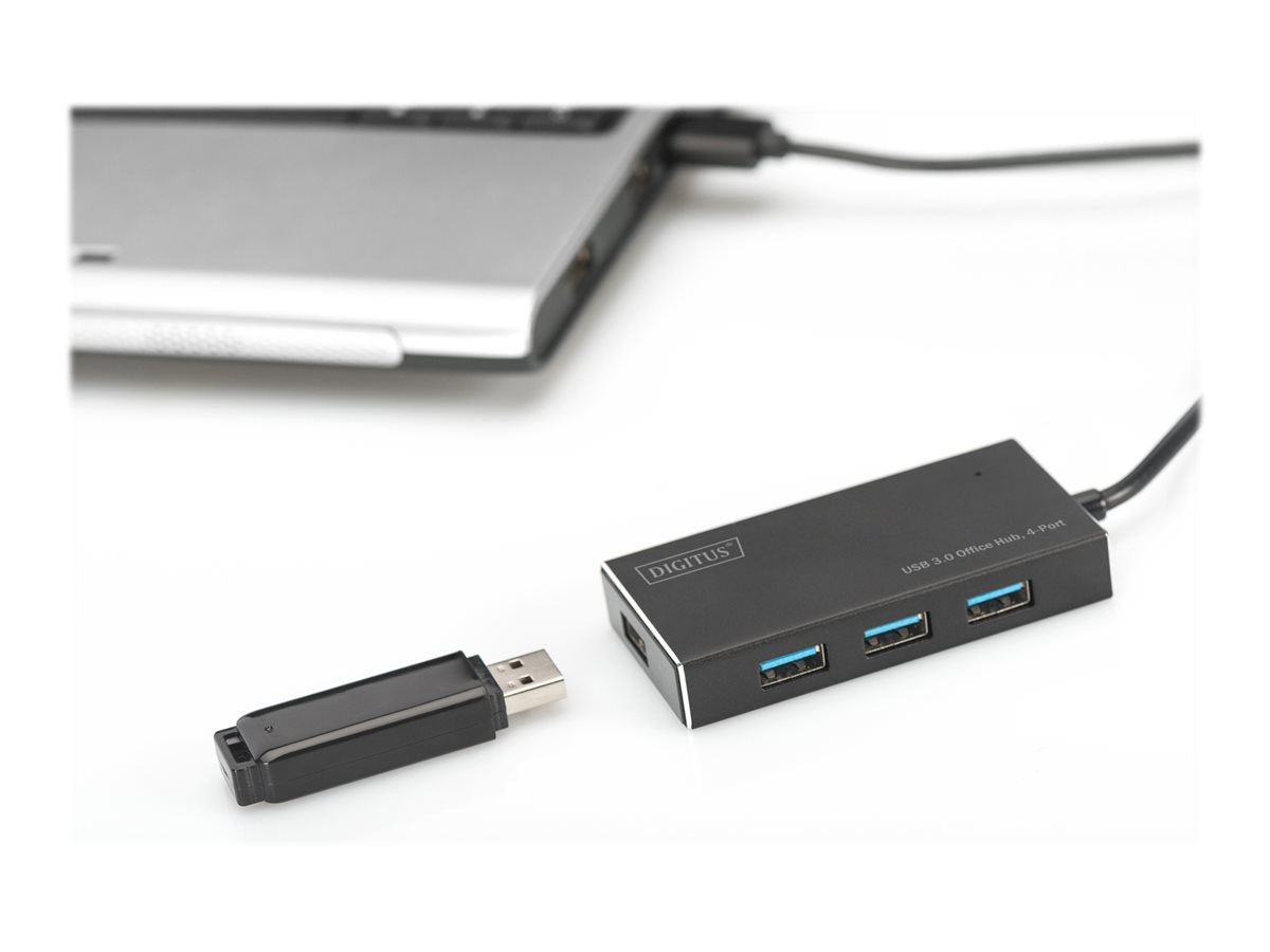 DIGITUS USB 3.0 Hub DA-70240-1 Anschlussansicht