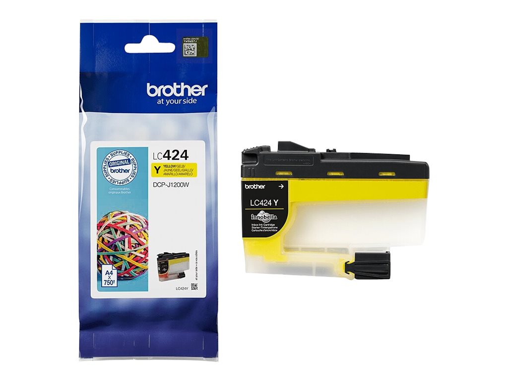 BROTHER LC424Y Tintenpatrone Seitenansicht