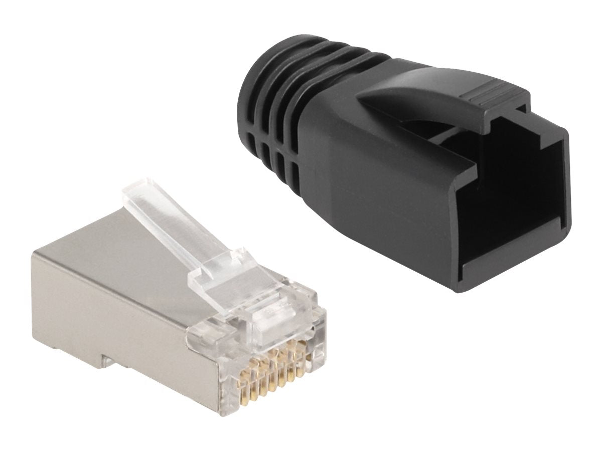 DELOCK RJ50 modularer Stecker Cat.5e Vorderansicht