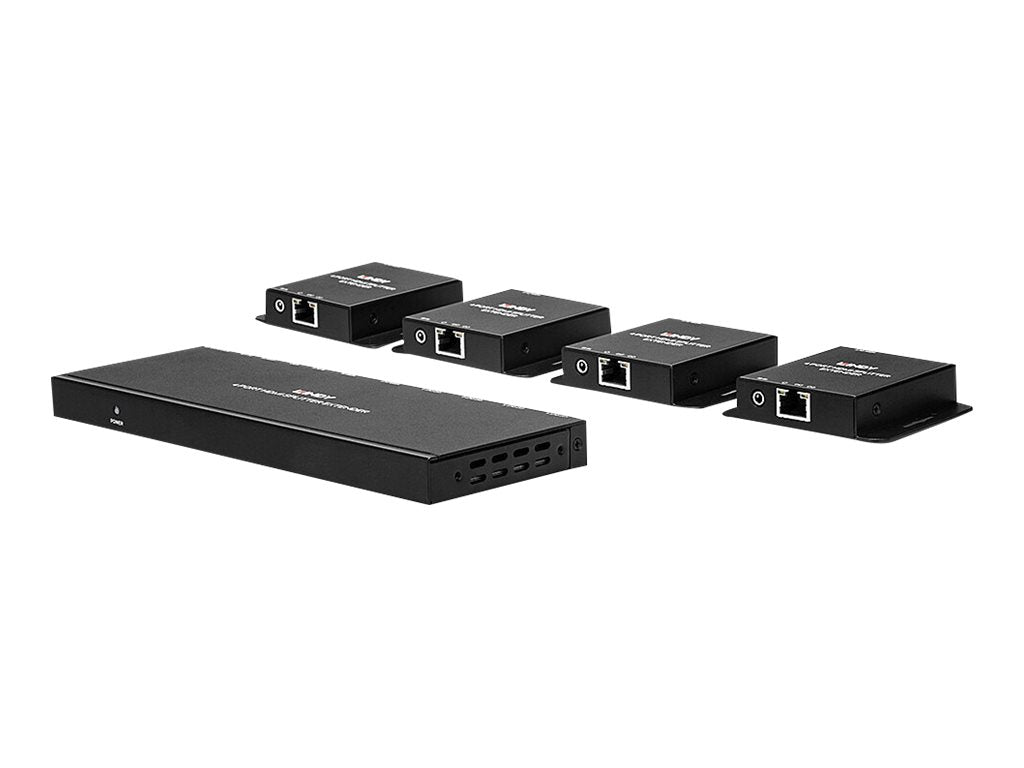 LINDY 50m Cat.6 4 Port HDMI und IR Splitter Extender Vorderansicht