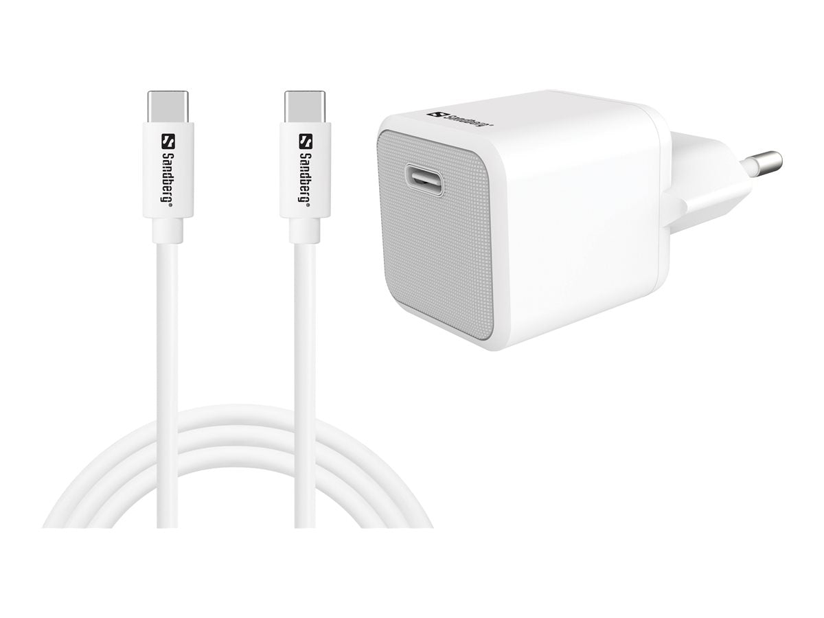 SANDBERG USB-C 20W Charger+USB-C>C 1M