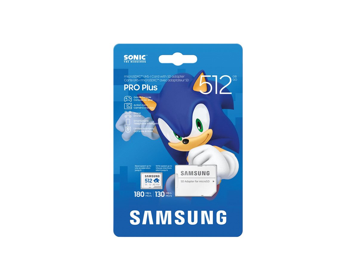 SAMSUNG Sonic microSD Speicherkarte 512GB Verpackung