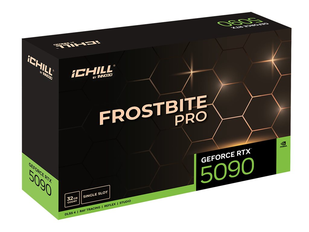 INNO3D GeForce RTX 5090 iChill FROSTBITE PRO Verpackung