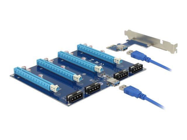 DELOCK Riser Karte PCI Express x1 Vorderansicht