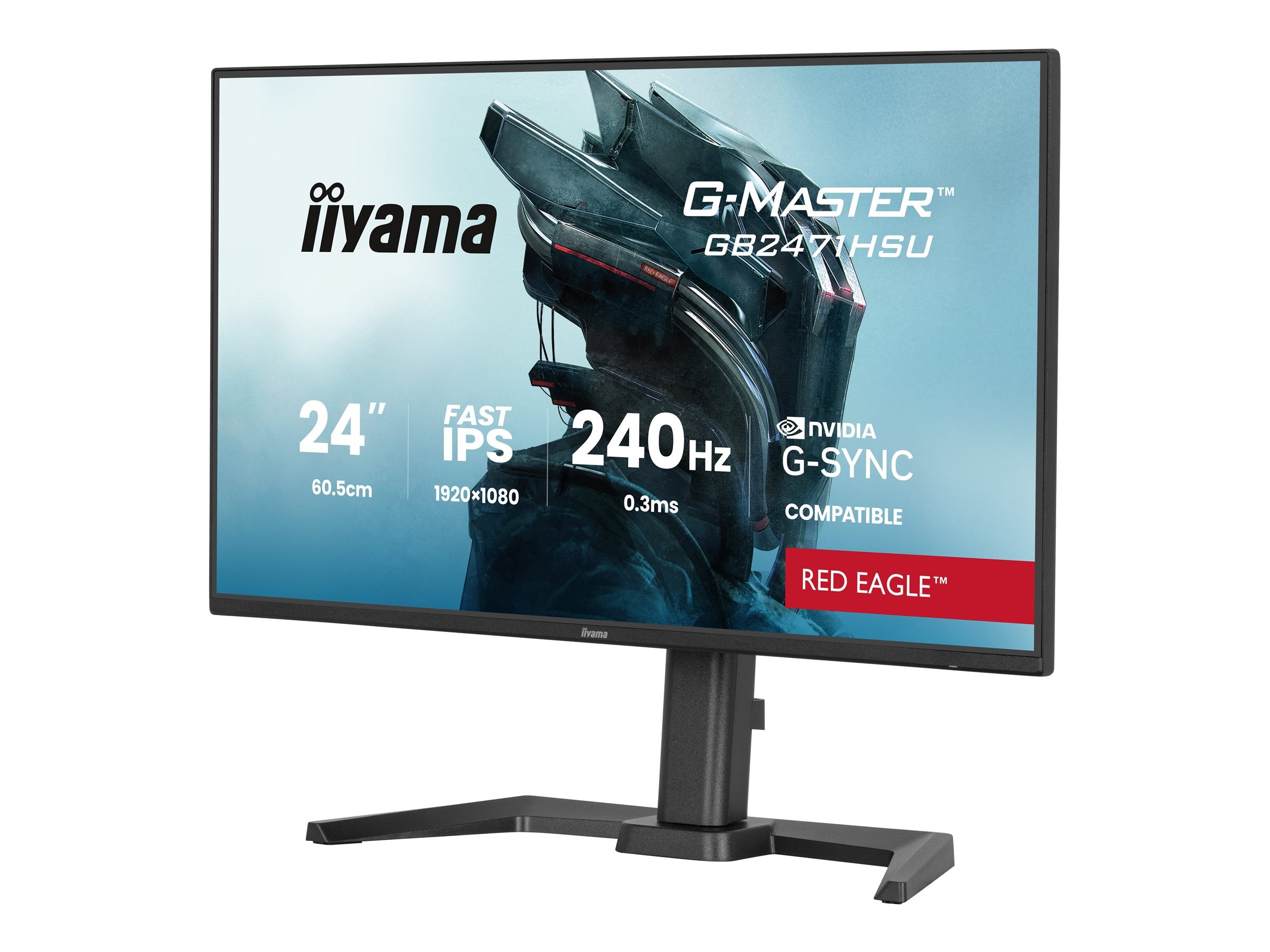 IIYAMA GB2471HSU-B1 Gaming Monitor Rückansicht