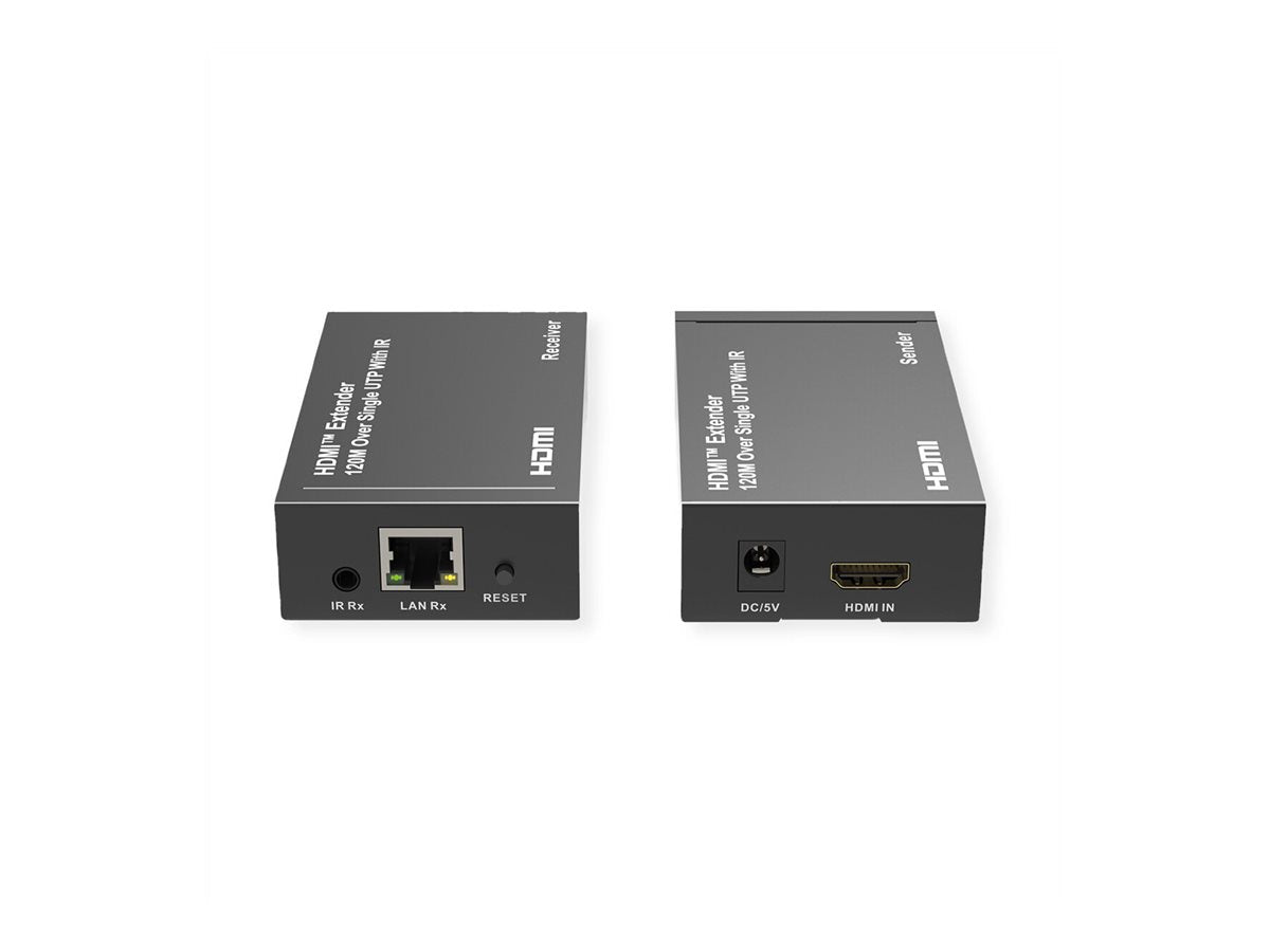 ROLINE HDMI Verlängerung über IP 1080P 120m mit IR - Vorderansicht